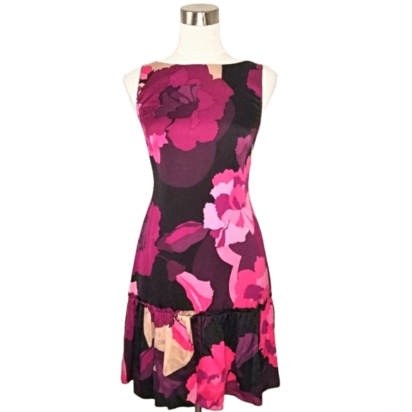 TRINA TURK FLORAL MINI DRESS NWOT SIZE XS - Picture 1 of 10